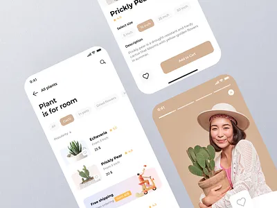 New Modern Plant Shop App UI Kit app design app mobile design figma download figma freebies free figma download freebies illustration mobile app plant app ui ui design ui ux ui ux design uikit ux design