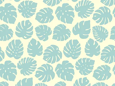 Monstera Pattern design graphic design illustration