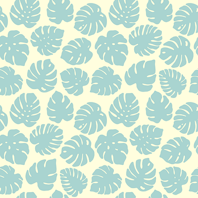 Monstera Pattern design graphic design illustration