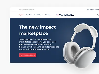 The Kallective - Landing page clothes shop design e commerce landing page landing page design marketplace marketplace design online marketplace online shop ui ui ux design ux web app website manu
