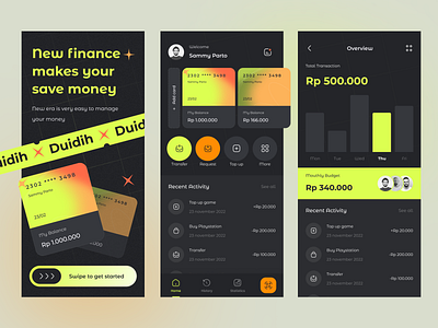 Finance Mobile App💸 app bank banking app card color credit card design finance finance app financial fintech mobile app mobile ui money payment transactions ui ui design ui ux