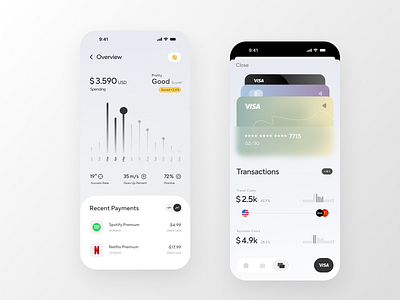 Fintech Mobile App UI Design bank bank app banking banking app ebanking expenses management finance finance app finances financial fintech fintech app fintech mobile app ios app mobile bank money management online banking payment transaction transactions
