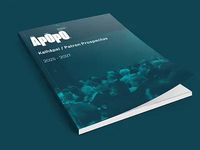 Āpōpō - Sponsorship Prospectus 2025 - 2027 branding graphic design layout