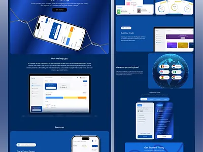Paypaxe website homepage landing page darkmode fintech landing page startups ui ui design web design
