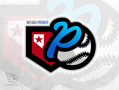 Baseball logo baseball chipdavid design dogwings graphic design logo sports graphics vector