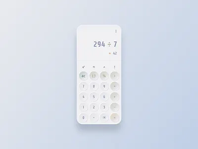 Daily UI - 004 - Calculator 004 calculator dailyui ui