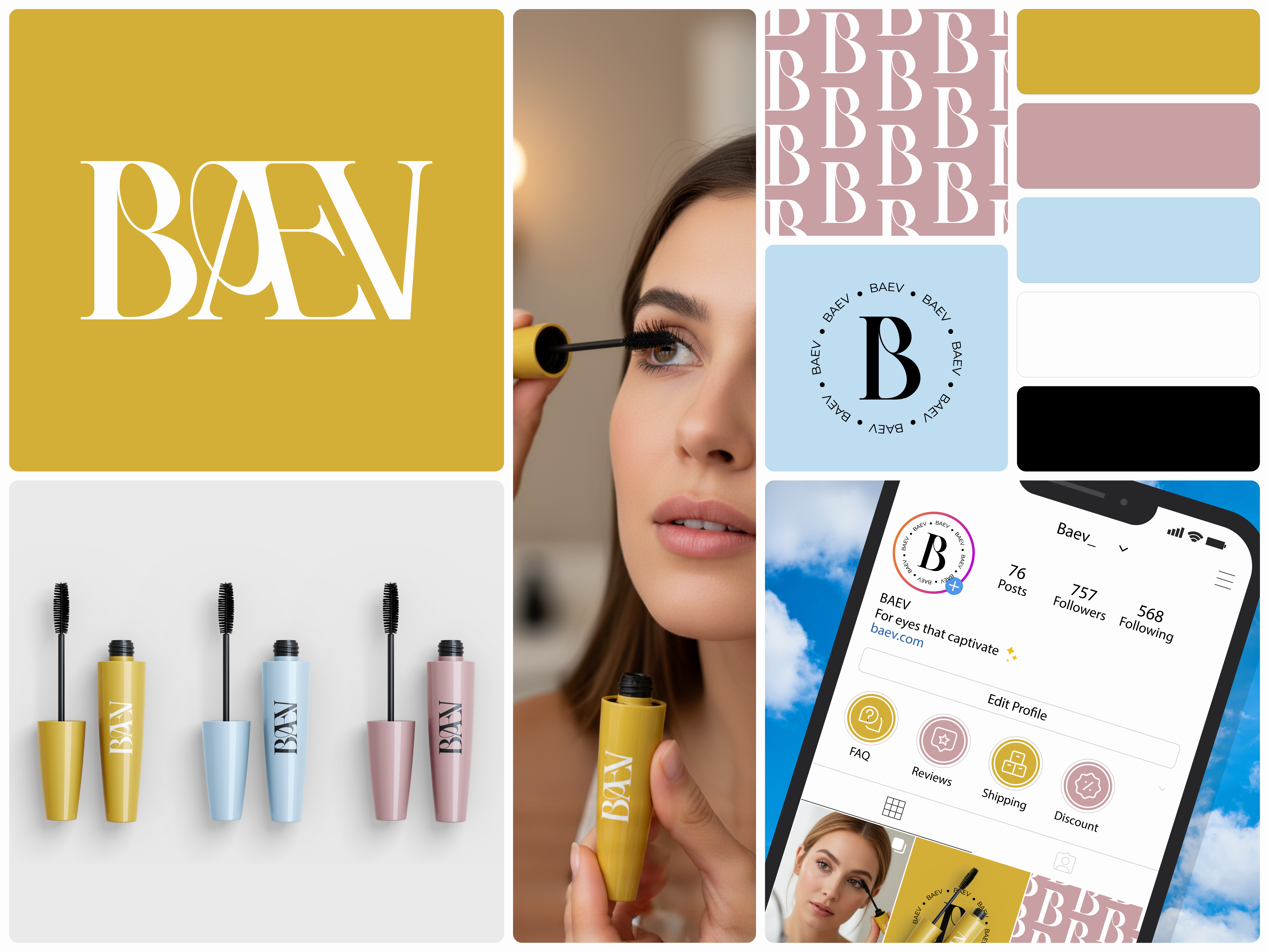 Modern Luxury Cosmetic Logo Design beauty bold brand identity branding color palette cosmetic elegance favicon graphic design lettermark logo logo design logo suite luxury minimalist modern skincare sophisticated timeless