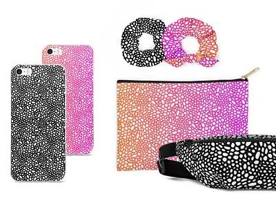 Pebble Surface Pattern black and white gradient high contrast illustration pattern pebble rock surface pattern