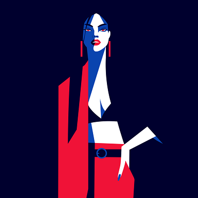 Model branding design flat graphic design ill illustration illustrator ui vector