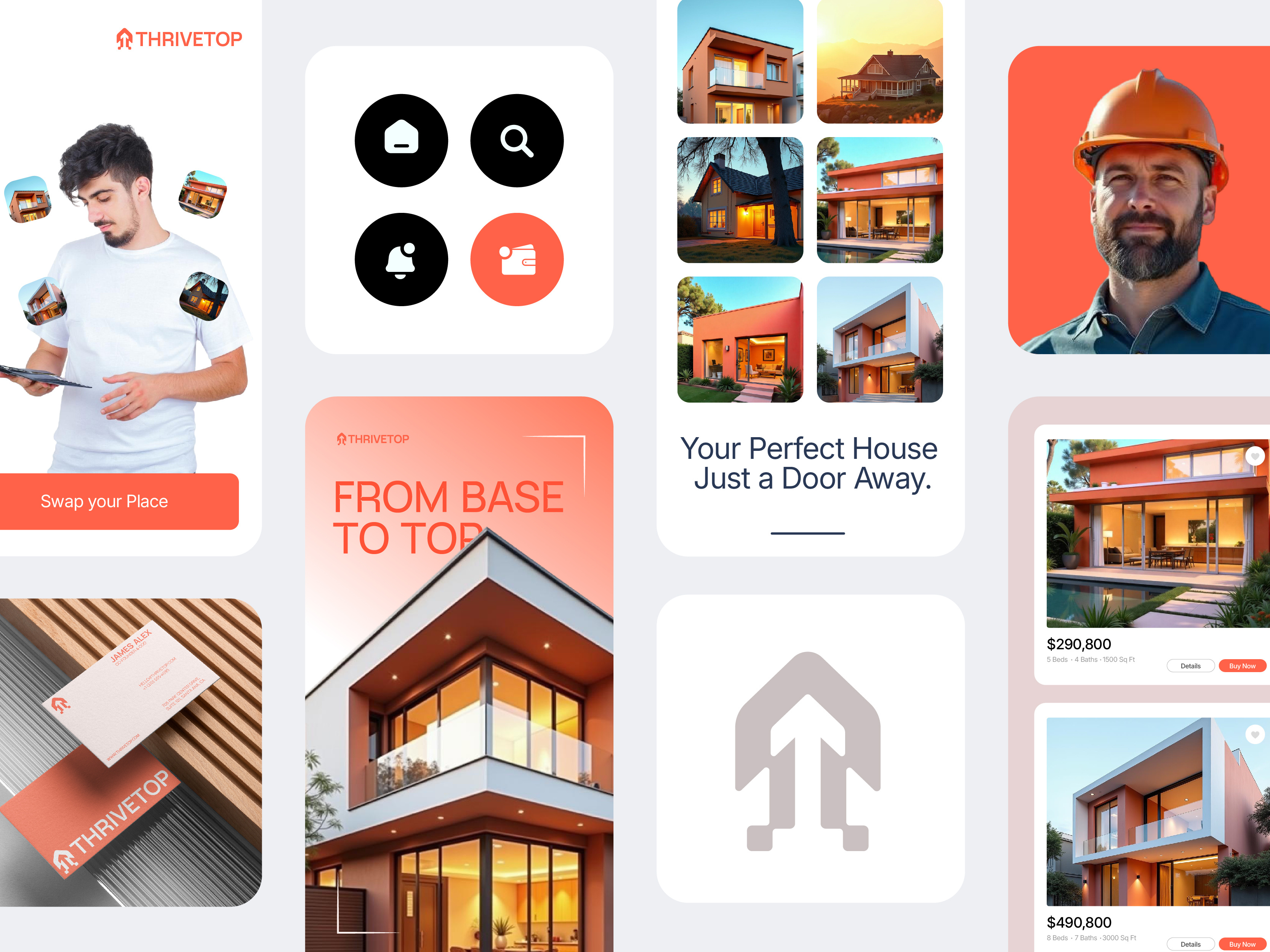 Real Estate Logo & Brand Identity Design brand identity branding creative logo designer logo logo design logo designer logo mark logodesign real estate logo real estate logo design realestate visual identity