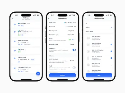 Wi-Fi Configuration design mobile app ui ux wifi