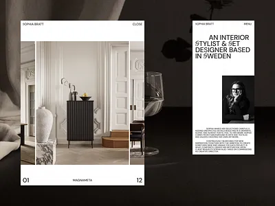 Website for Interior Stylist & Set Designer adoptive gallery grid interior layout mobile portfolio responsive tablet typography ui ui design ux ux design web web design website