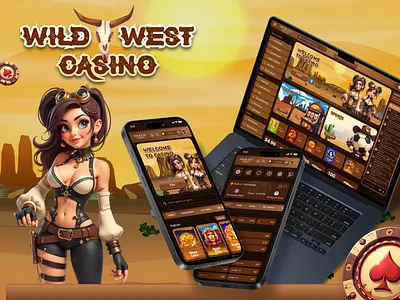 Wild West Casino – Slots and Sports animation branding casino cowboy design figma gambling game design graphic design igaming illustration logo slots turnkey ui uiux ux vector whitelabel wild west