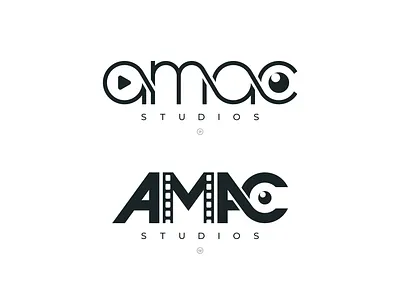 AMAC Studios - Wordmark Lettering Logo branding chinthaka gunaratne design graphic design letter logo letter mark lettering lettering logo logo logo design logo designer logos logotype media monogram photography studio studio logo typography wordmark