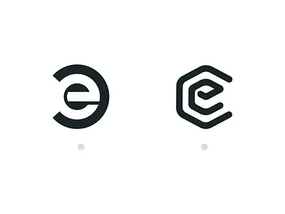 EC Monograms - Logo Exploration brand branding chinthaka gunaratnte design ec ec logo graphic design icon letter logo letter mark lettering logo logo design logo designer logo mark logos logotype mark monogram symbol