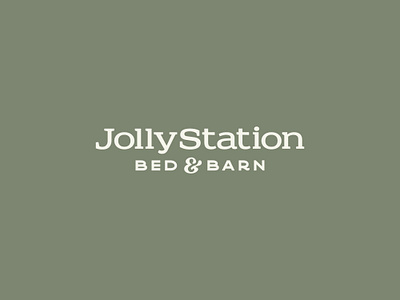 Jolly Station Bed & Barn badge barn bed branding breakfast crest design graphic design icon illustration j logo monogram patch railraod s tracks train typography vector