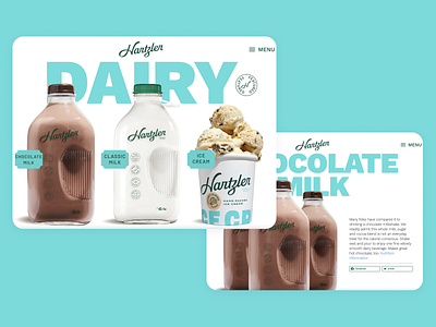 Dairy Web Design branding dairy dairy web design design drink design ecommerce milk web design packaging design product design