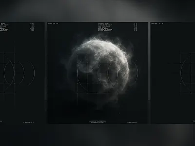 DEEP ECHOES: FRAGMENTS ai cover cover art depth dj effect house interface minimal music smoke sphere techno type typography visual