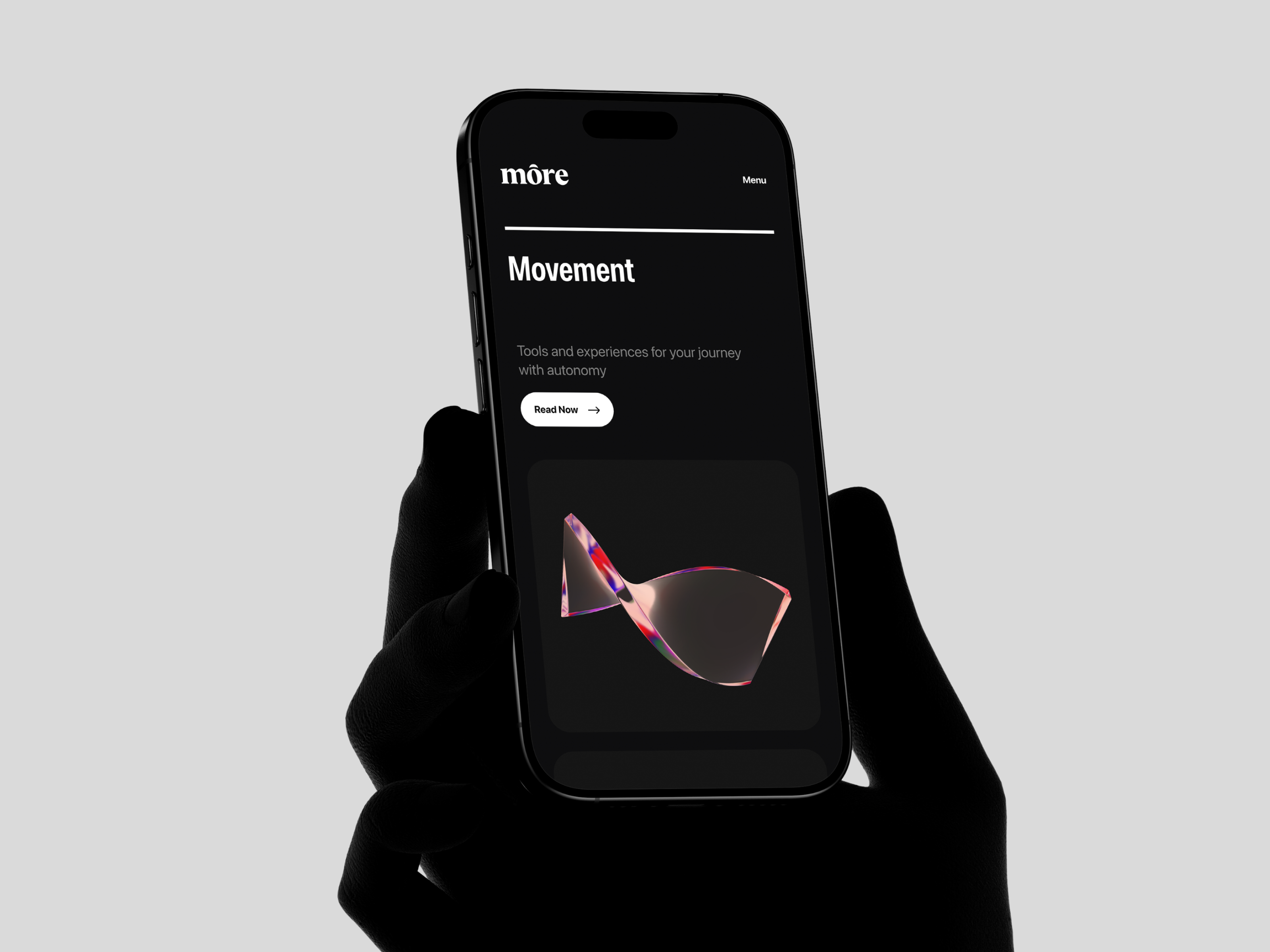 Môre branding design interface layout mobile ui ux