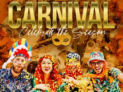 Carnival - Social Media Post adobe cc adobe photoshop carnival design carnival designer carnival post carnival season carnival social media post celebrate the season digital design digital designer graphic design graphic designer holiday design holiday post mockup design mockup designer post design post designer social media social media post