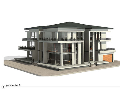 Project No.60 - komal_borad 3d exterior modeling 3d modeling exterior design exterior rendering floor plan design