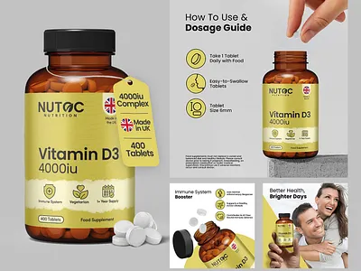 Amazon Listing Infographics | Vitamin D3 amazon amazon listing design amazon listing images ctr image ebc infographic listing design listing images supplement vitamin