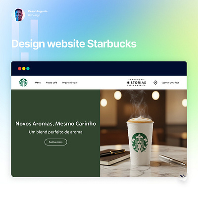 Project - Website Starbucks branding design figma framer illustration landingpage ui ux webpage website