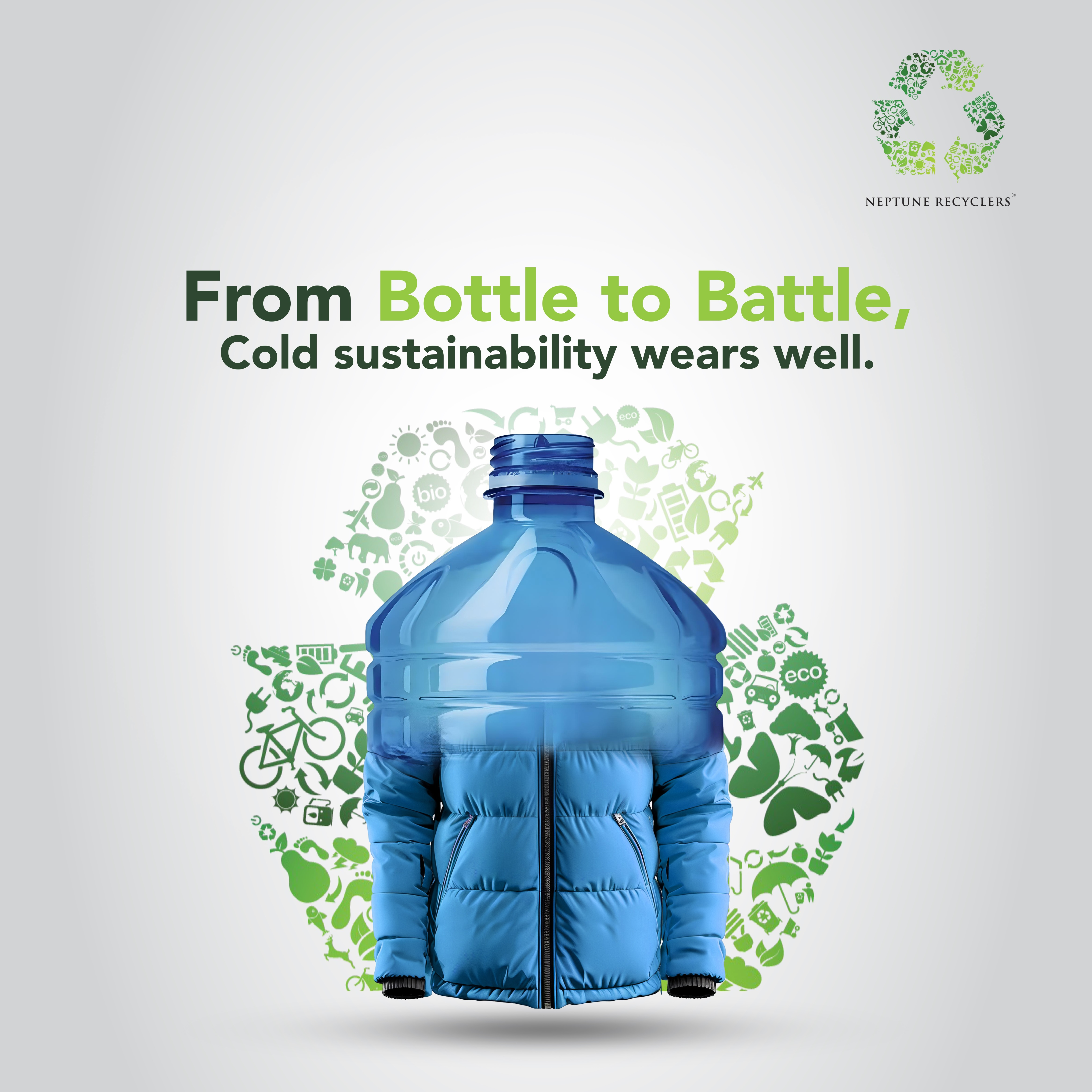 Neptune Recyclers – Sustainable Recycling & Waste Management branding digital marketing graphic design illustration post design recycle recycle post recycling social media marketing wastage managment