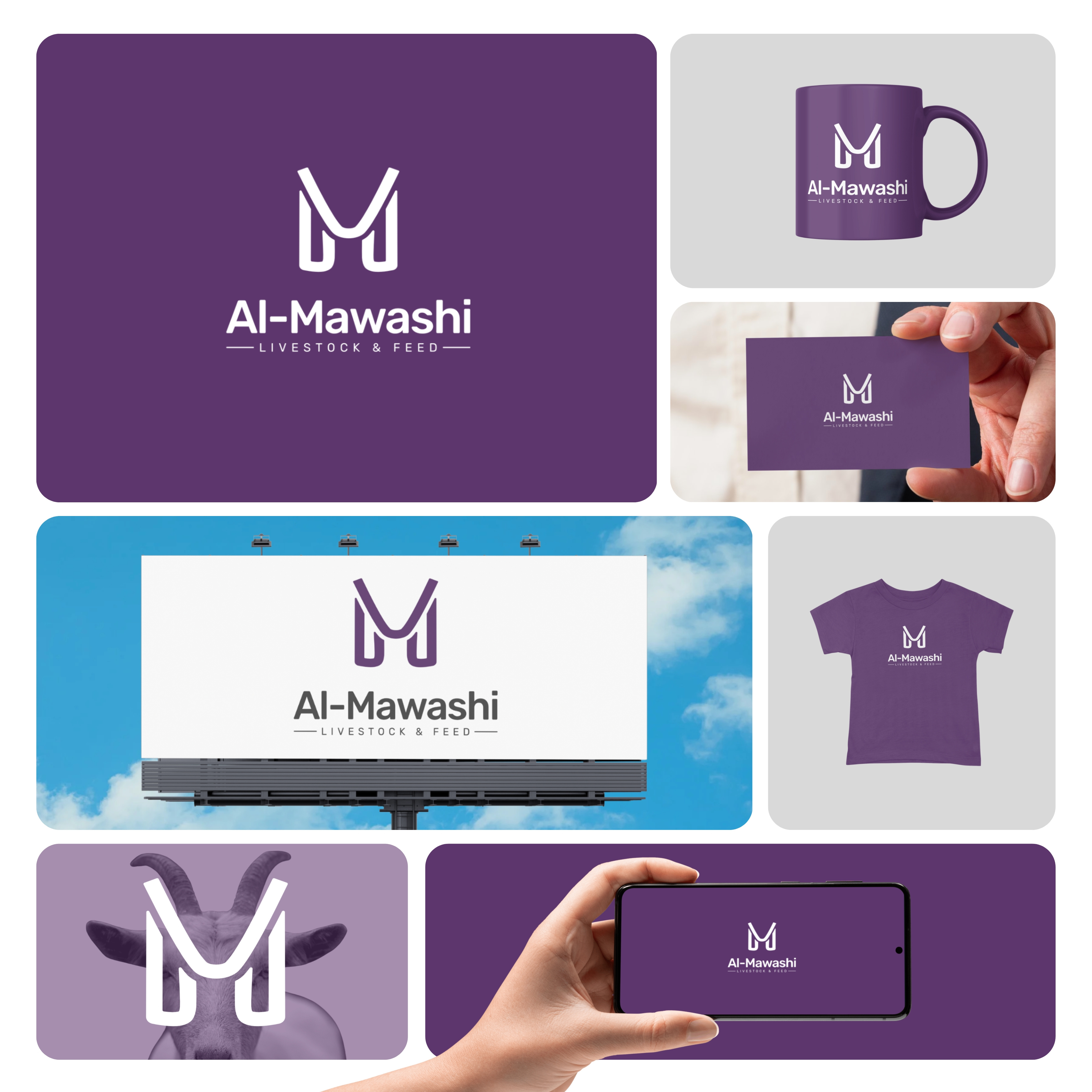 Livestock Farm Logo Design animal logo cattle cattle logo design design dynamic farm farm logo design flat goat goat logo design hand drawn illustration lettermark livestock livestock logo design logo m logo minimal modern symbolic