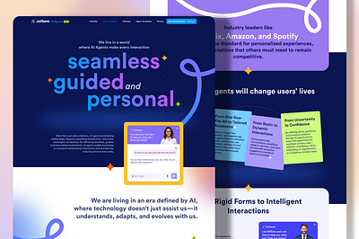 Jotform AI Agents Landing Page ai ai agents ai chatbot ai landing jotform landing landing page uiux webpage website
