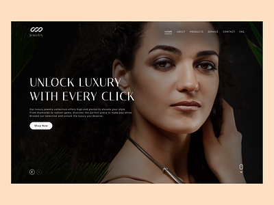 Luxury Jewerly - Web Design Landing Page Design dark dark hero section dark theme dark website hero section jewellery jewerly jewerly hero luxury luxury hero luxury jewerly