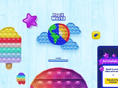 Pop It Game Design adobe xd figma game game design graphic design illustration interface interface design ui uiux game design ux