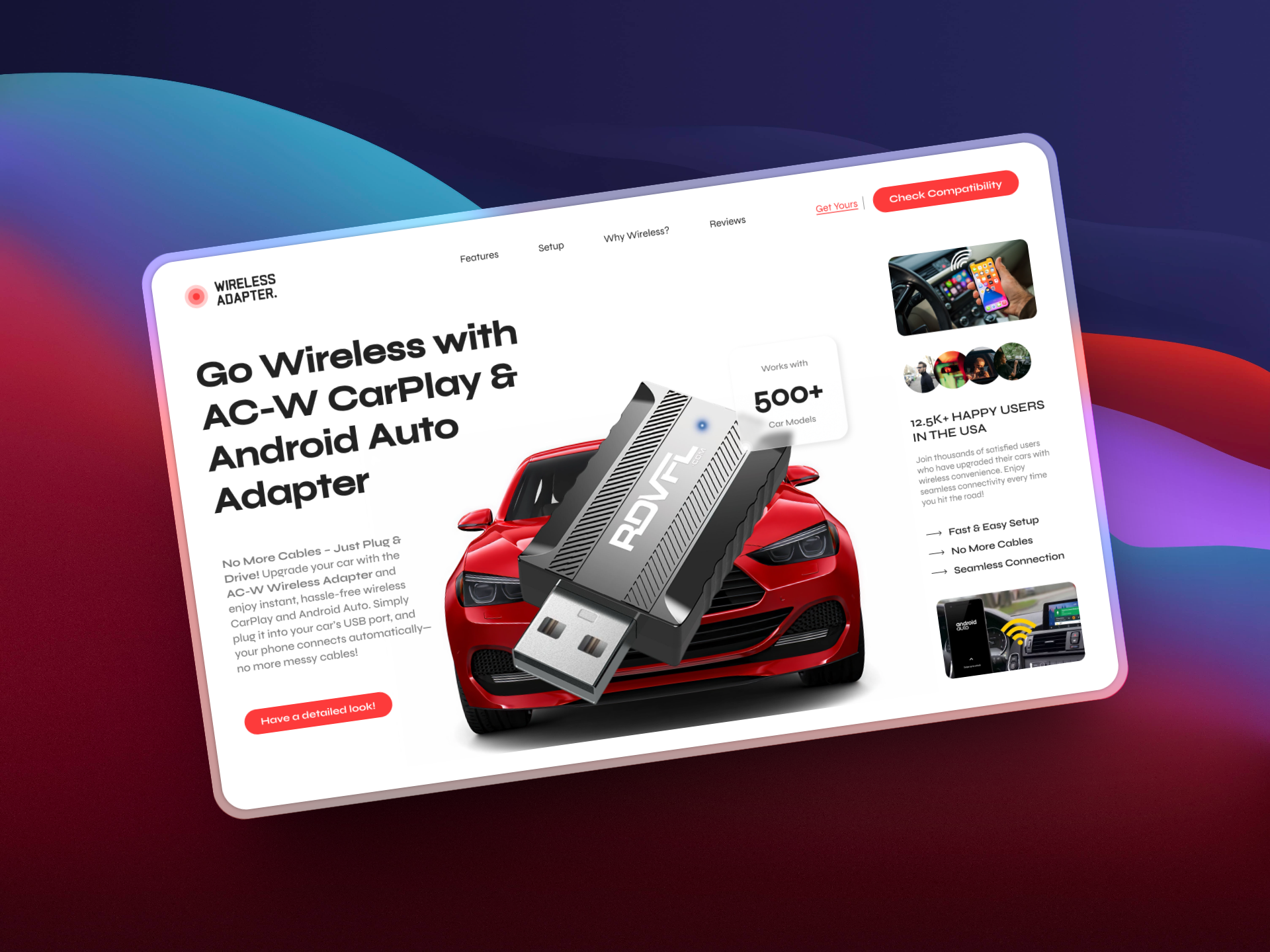 Making Wireless CarPlay Effortless – A Design Story affiliate product affiliate website design product single peoduct ui user experience user interface website