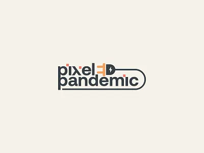 Pixel Pandemic Logo | Digital Health and Education Logo template