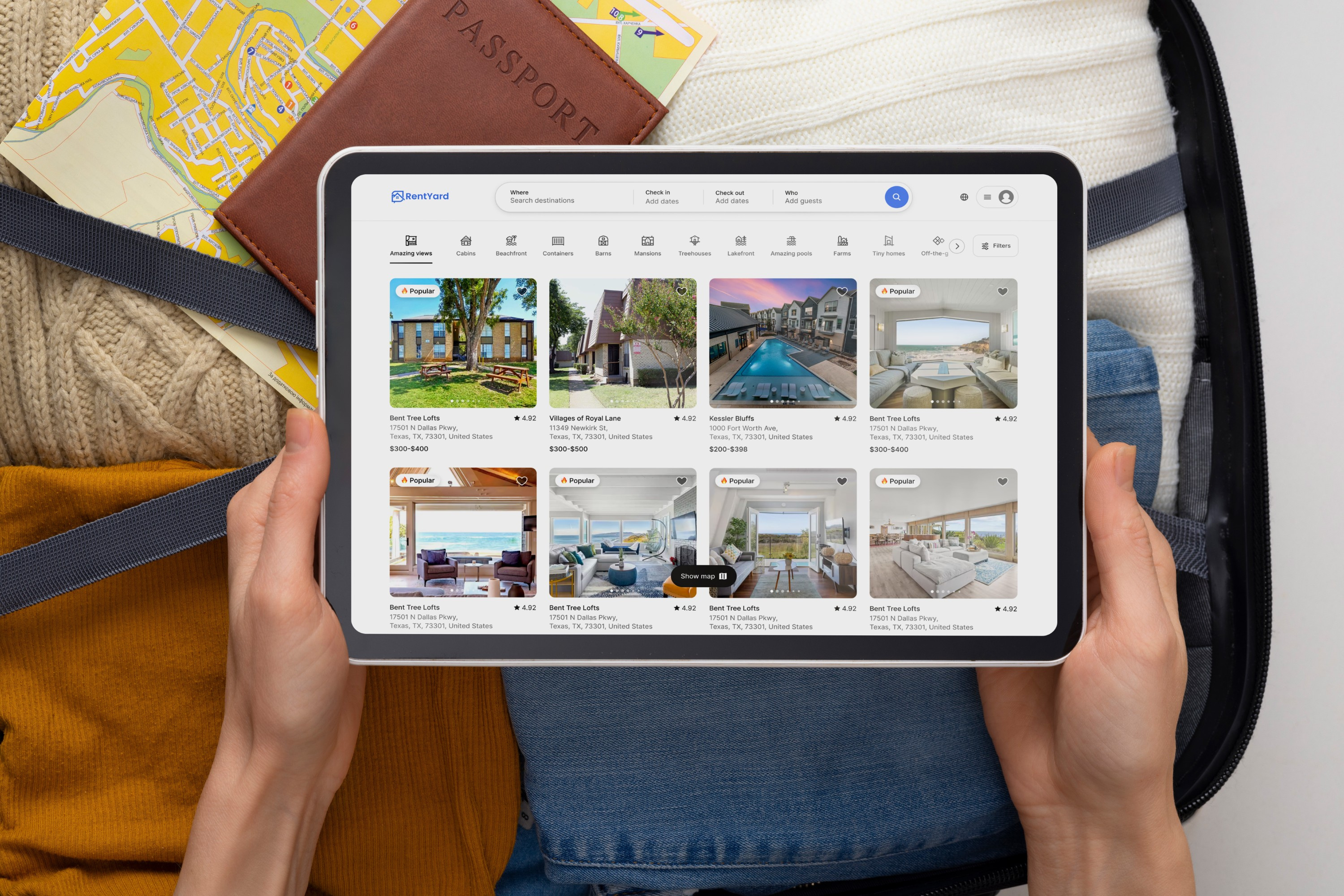 RentYard | House Rent Real Estate Website For Students figma house rent landing page design landingpage property website real estate real estate landing page rent website ui ui design uiux design user experience ux designer website design