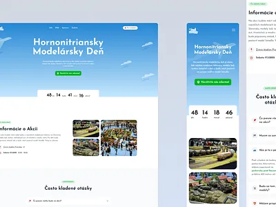 Event Website countdown event home page landing page web