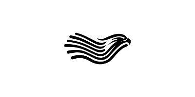 Minimalist Eagle lines Logo animal logo bird brand branding eagle flag fly icon illustration logo logos patriot wings