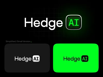 Hedge AI - Logo Design & Branding branding graphic design logo