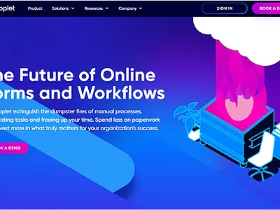 Droplet Website Hero animation hero lottie tech web design webflow website