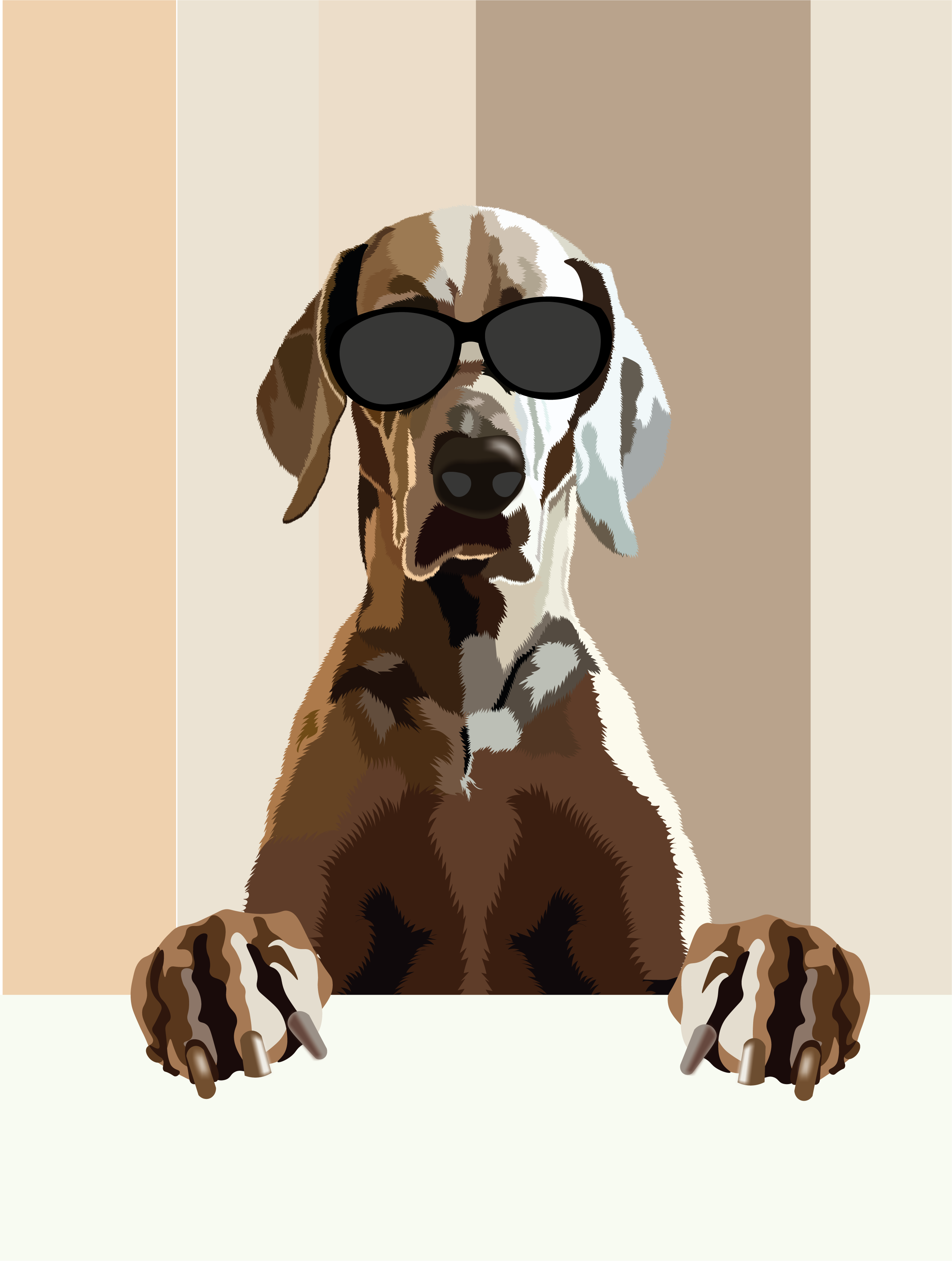 Dog art digitalart dog graphic design illustration portrait vector
