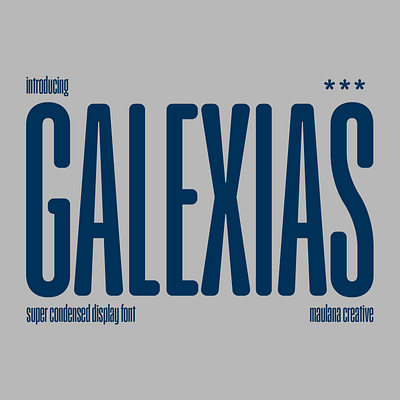 Galexias Condensed Display Font branding font fonts graphic design logo nostalgic sans sans font