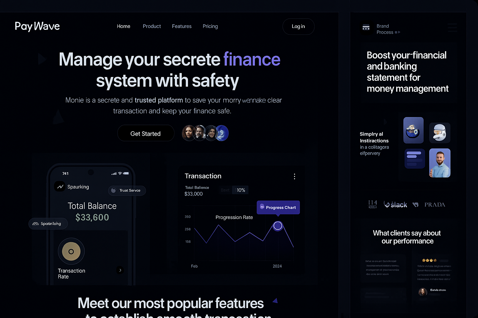 Example of Landing Page In Webfow/Word Press/Shopify