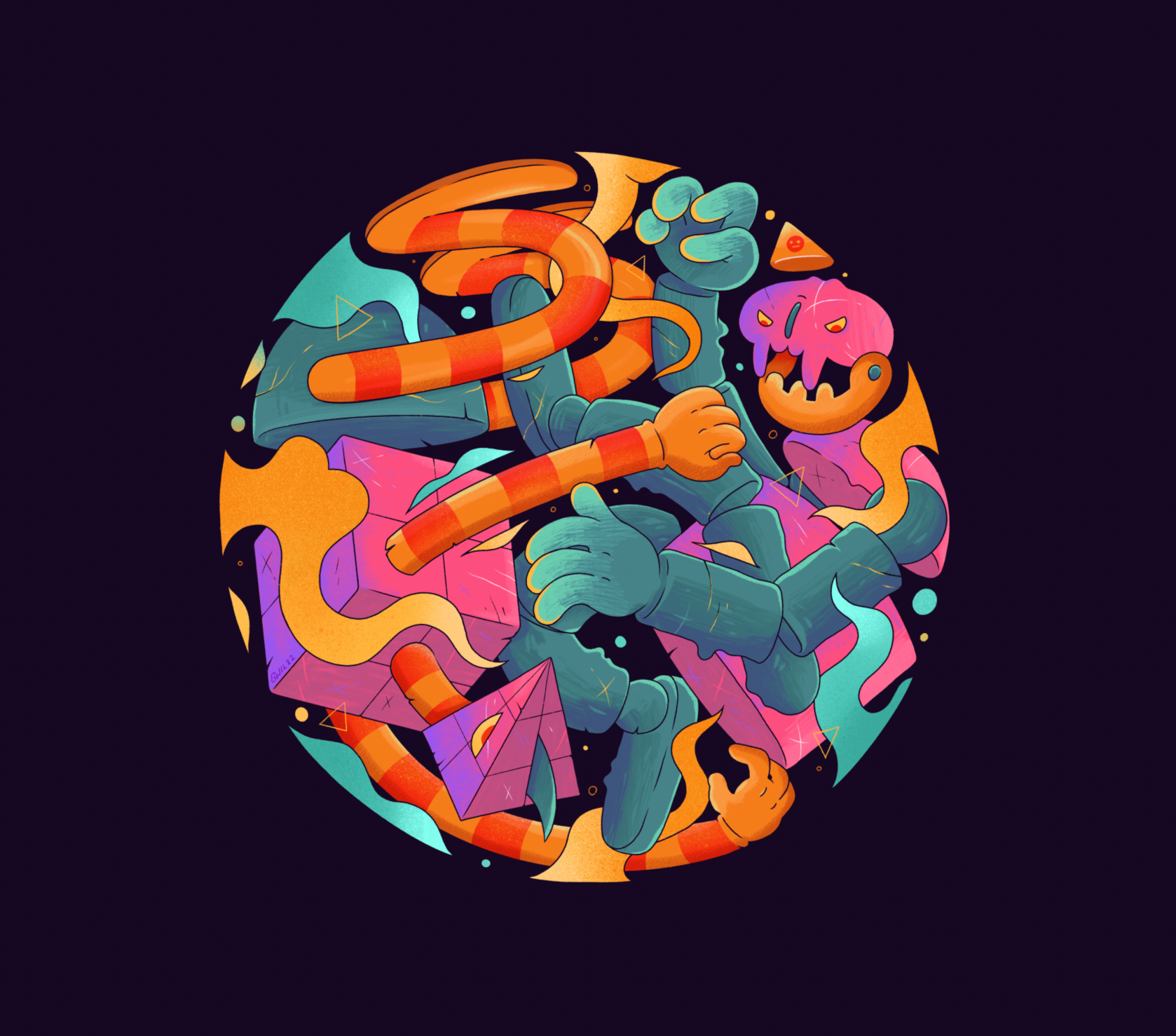 Candy Crush character comic illustration