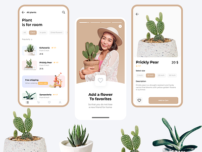 Plant Mobile App apps flower mobile app mobile app design mobile plant app plant app plants