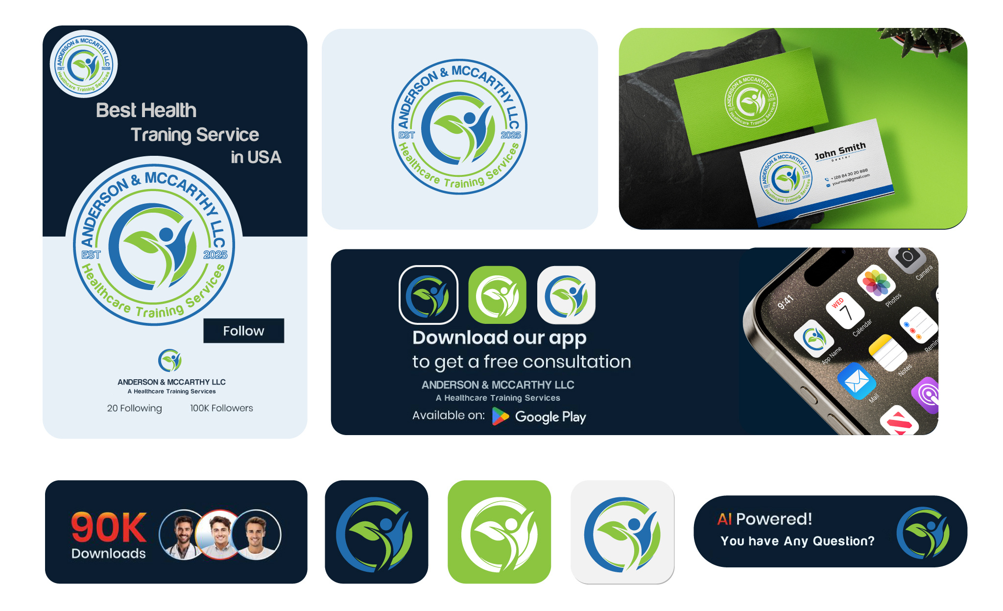 Health Logo Design brand branding design health logo icon identity logo logo design logo designer logo mark logodesign logos logotype mark modern logo symbol vector