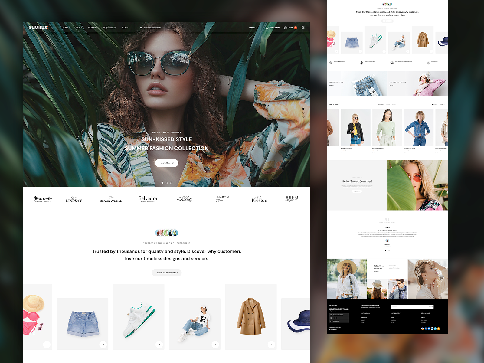 Sumilux - Fashion Boutique Store WordPress Theme boutique store clothes clothing store ecommerce elementor fashion accessories fashion shop jewelry shop minimal minimalist shopify shopify theme tailwind css web design web development website design woocommerce woocommerce themes wordpress wordpress themes