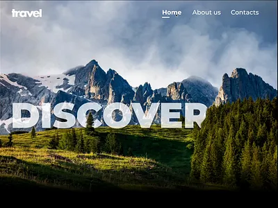Discover Nature: Parallax Effect lending motion graphics parallax web web design