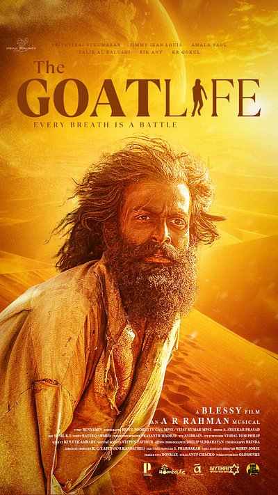 Goat Life Poster brand design brand promotion branding design graphic design logo movie poster