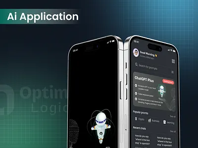 AI Powered Mobile UI 3d animation branding design figma graphic design illustration logo motion graphics ui vector