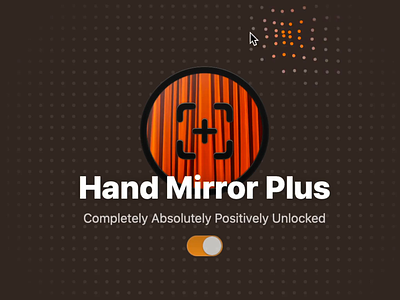 Hand Mirror, "Meet the Developer" animation developer easter egg hand mirror macos